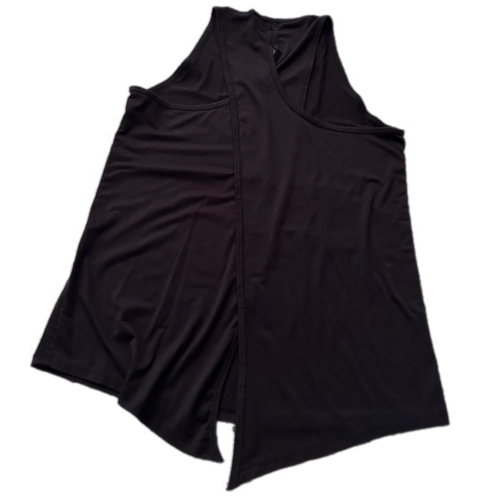 Athleta black tank top w/open back